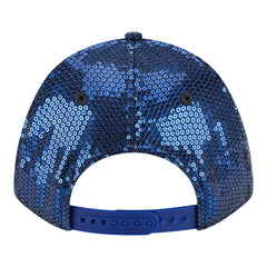 New Era New York Knicks Women's Sequin M-Crown 9FORTY Adjustable Hat Blue