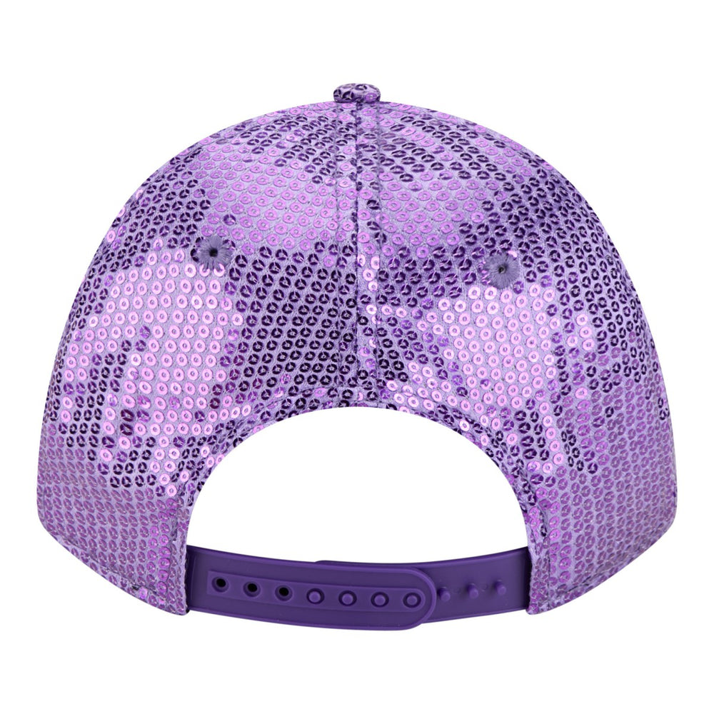 New Era Los Angeles Lakers Women's Sequin M-Crown 9FORTY Adjustable Hat Purple
