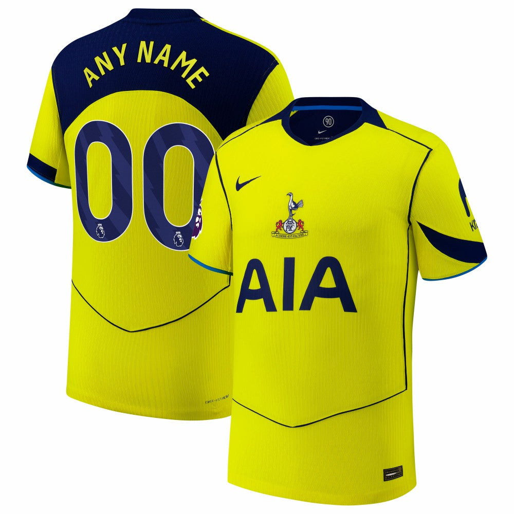 Nike - Tottenham Hotspur 2025/26 Third Custom Jersey - Yellow