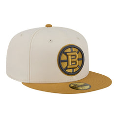 Boston Bruins New Era Colorpack Two-Tone 59FIFTY Fitted Hat - Cream/Tan | New Era on sale