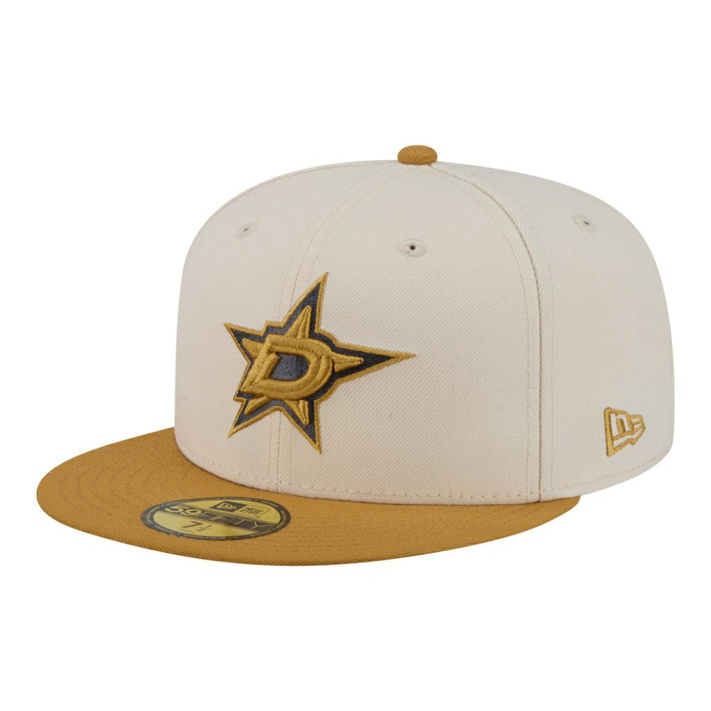 Dallas Stars New Era Colorpack Two-Tone 59FIFTY Fitted Hat - Cream/Tan | New Era discount