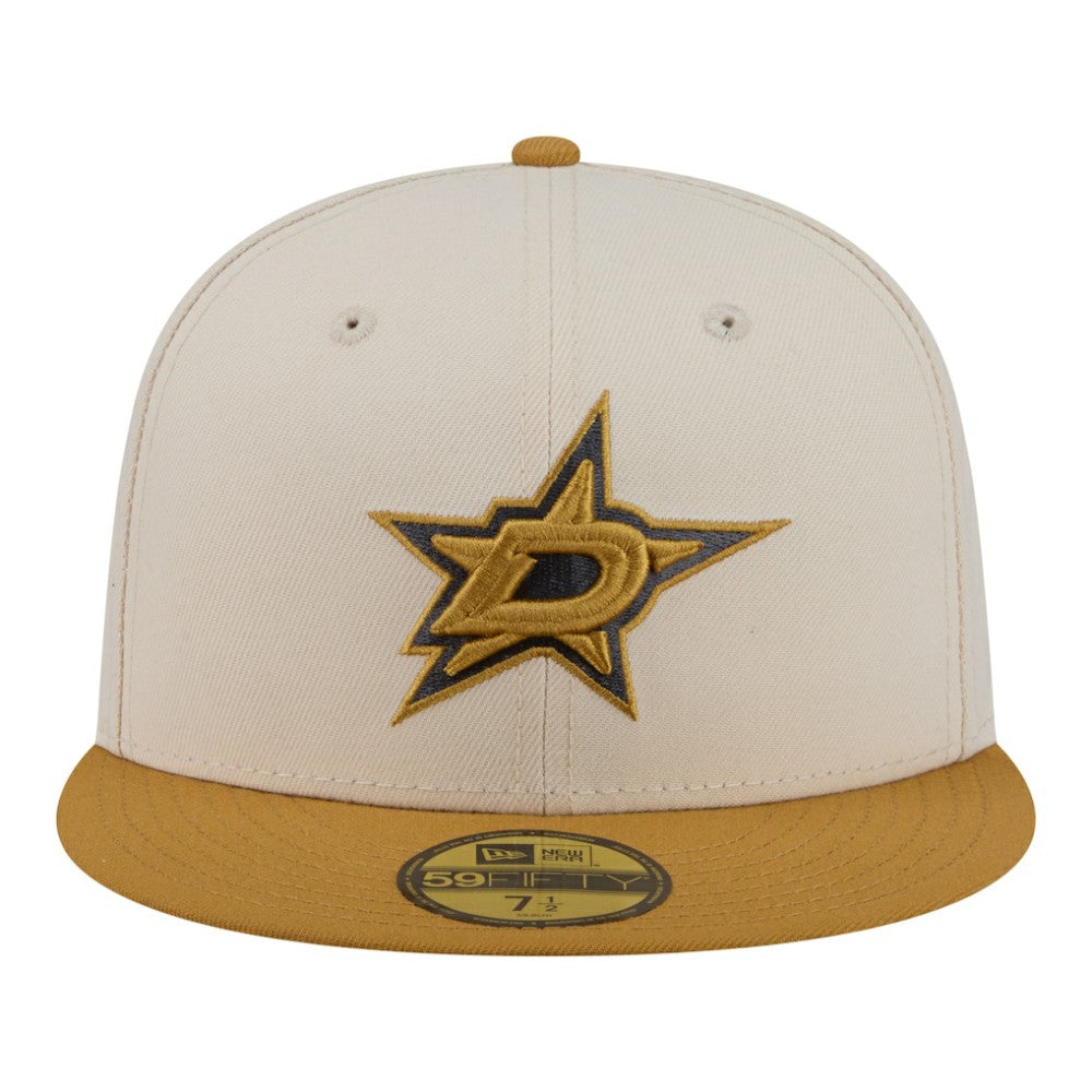 Dallas Stars New Era Colorpack Two-Tone 59FIFTY Fitted Hat - Cream/Tan | New Era discount