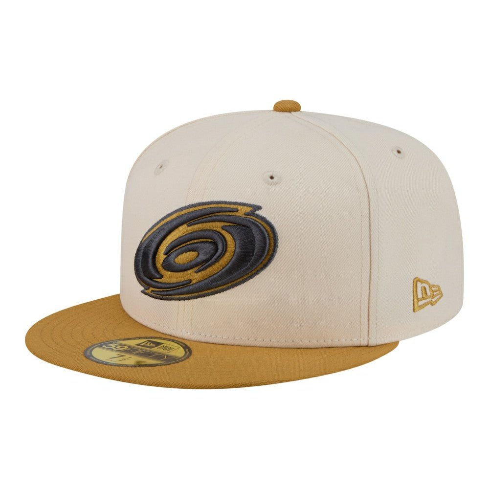 Carolina Hurricanes New Era Colorpack Two-Tone 59FIFTY Fitted Hat - Cream/Tan | New Era discount