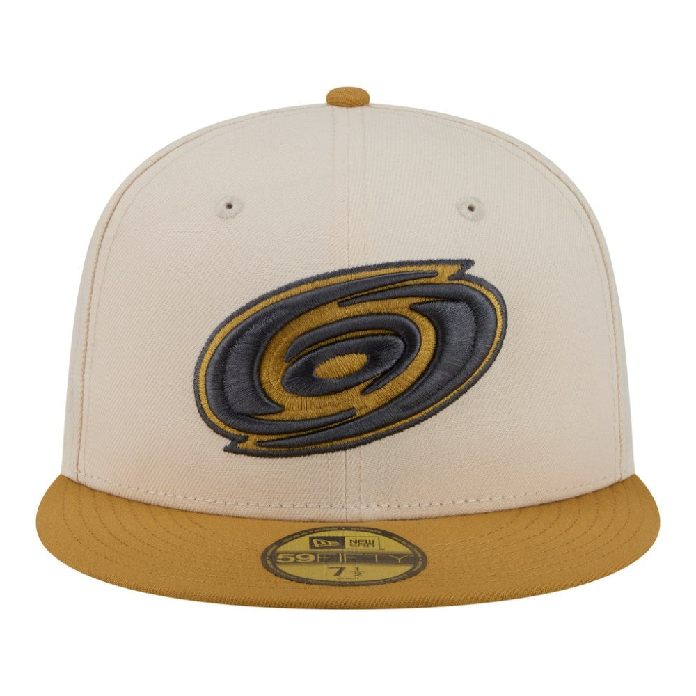 Carolina Hurricanes New Era Colorpack Two-Tone 59FIFTY Fitted Hat - Cream/Tan | New Era discount