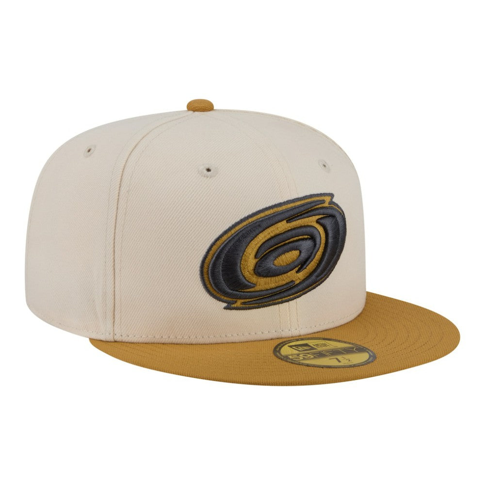 Carolina Hurricanes New Era Colorpack Two-Tone 59FIFTY Fitted Hat - Cream/Tan | New Era discount
