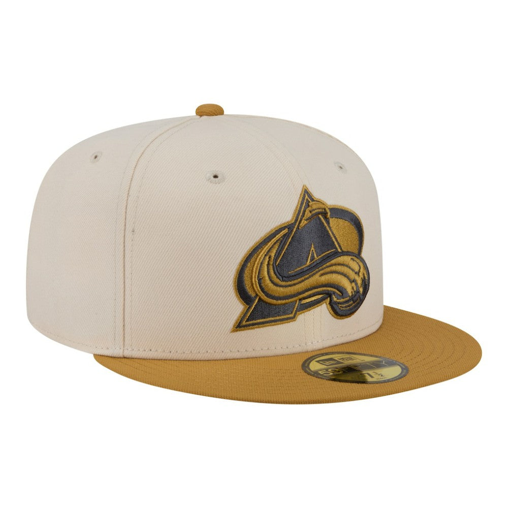 Colorado Avalanche New Era Colorpack Two-Tone 59FIFTY Fitted Hat - Cream/Tan | New Era discount