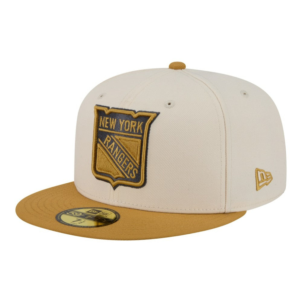 New York Rangers New Era Colorpack Two-Tone 59FIFTY Fitted Hat - Cream/Tan | New Era near me