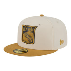 New York Rangers New Era Colorpack Two-Tone 59FIFTY Fitted Hat - Cream/Tan | New Era near me