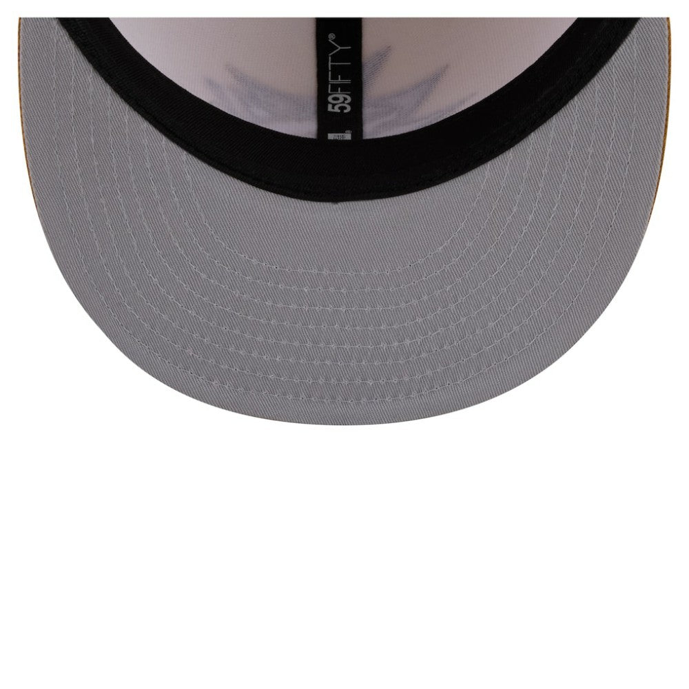 San Jose Sharks New Era Colorpack Two-Tone 59FIFTY Fitted Hat - Cream/Tan | New Era Clearance