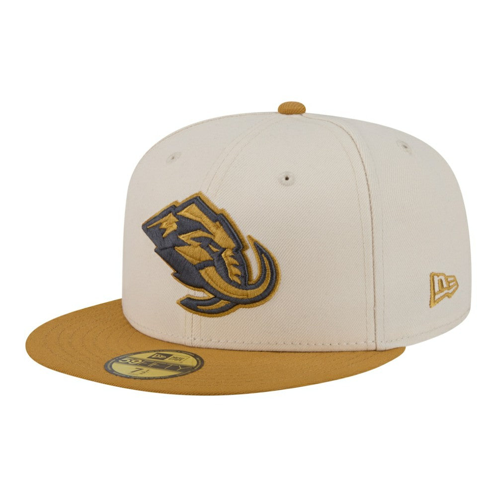 Utah Mammoth New Era Colorpack Two-Tone 59FIFTY Fitted Hat - Cream/Tan | New Era near me