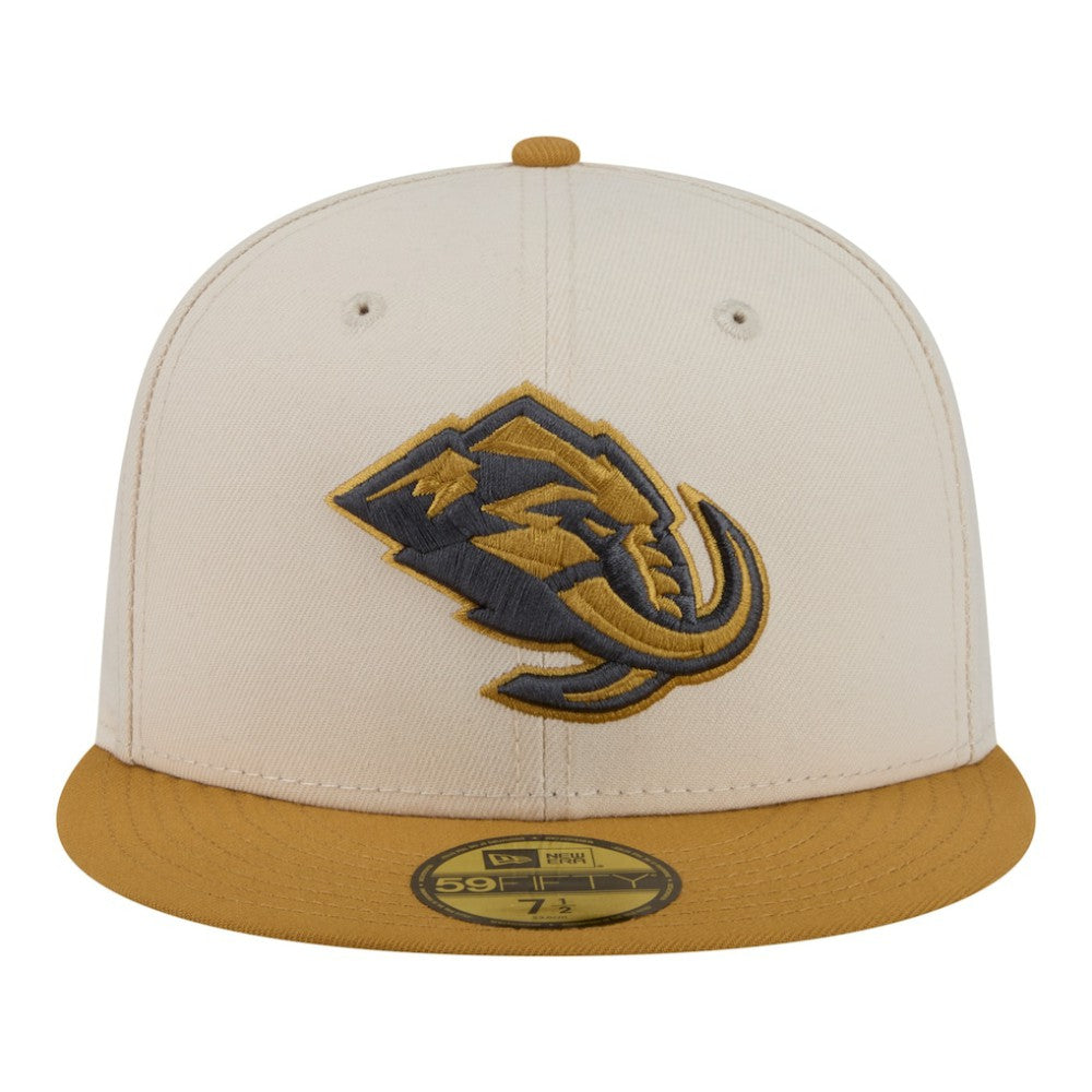 Utah Mammoth New Era Colorpack Two-Tone 59FIFTY Fitted Hat - Cream/Tan | New Era near me