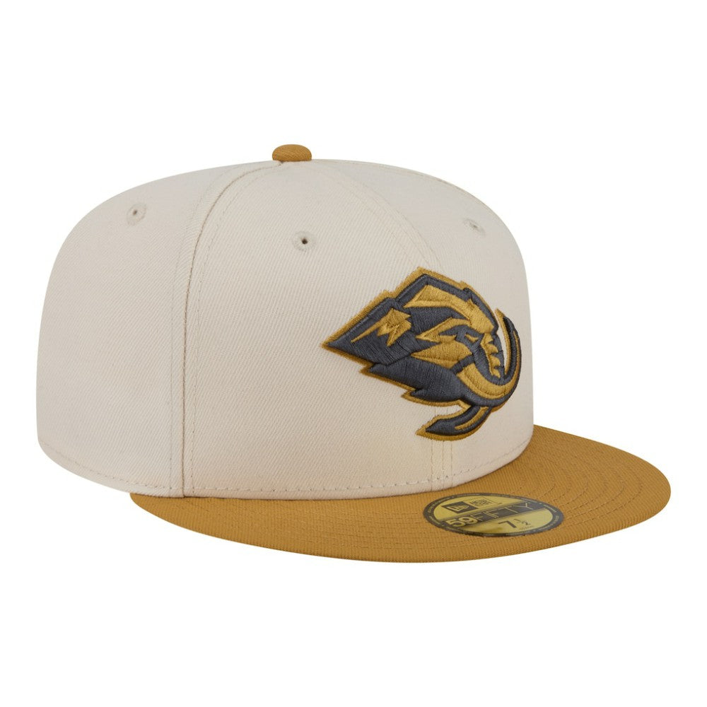 Utah Mammoth New Era Colorpack Two-Tone 59FIFTY Fitted Hat - Cream/Tan | New Era near me