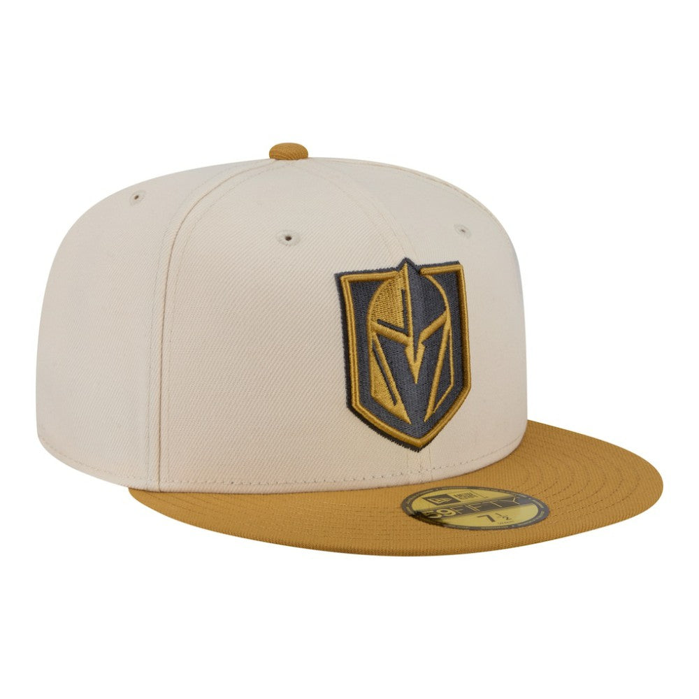 Vegas Golden Knights New Era Colorpack Two-Tone 59FIFTY Fitted Hat - Cream/Tan | New Era discount
