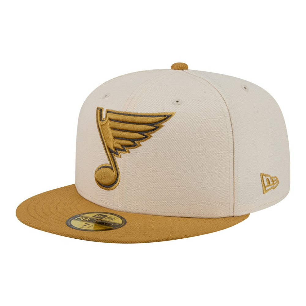 St. Louis Blues New Era Colorpack Two-Tone 59FIFTY Fitted Hat - Cream/Tan | New Era Clearance