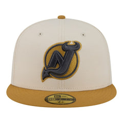 New Jersey Devils New Era Colorpack Two-Tone 59FIFTY Fitted Hat - Cream/Tan | New Era Clearance