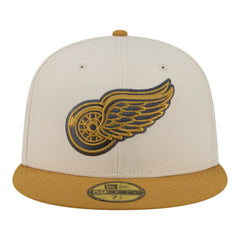 Detroit Red Wings New Era Colorpack Two-Tone 59FIFTY Fitted Hat - Cream/Tan | New Era Clearance