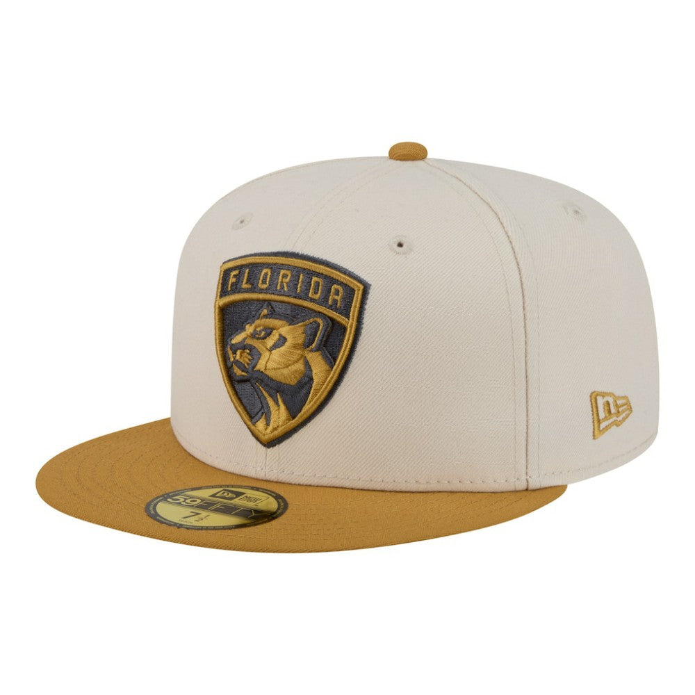 Florida Panthers New Era Colorpack Two-Tone 59FIFTY Fitted Hat - Cream/Tan | New Era on sale