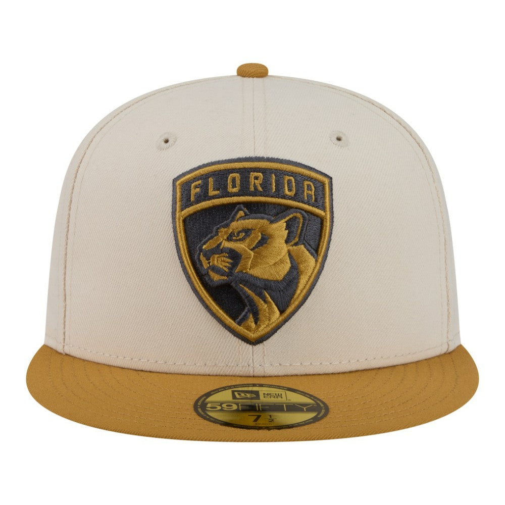 Florida Panthers New Era Colorpack Two-Tone 59FIFTY Fitted Hat - Cream/Tan | New Era on sale
