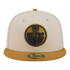 Edmonton Oilers New Era Colorpack Two-Tone 59FIFTY Fitted Hat - Cream/Tan | New Era Lifestyle