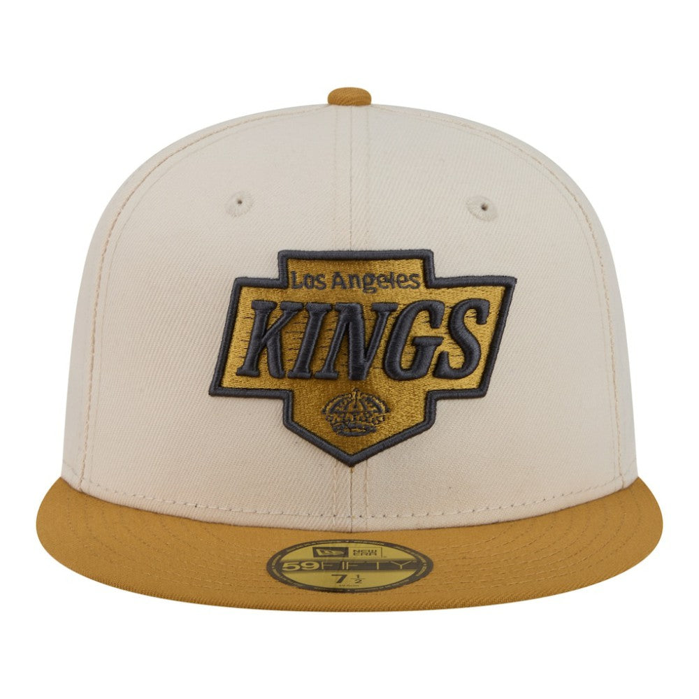 Los Angeles Kings New Era Colorpack Two-Tone 59FIFTY Fitted Hat - Cream/Tan | New Era discount