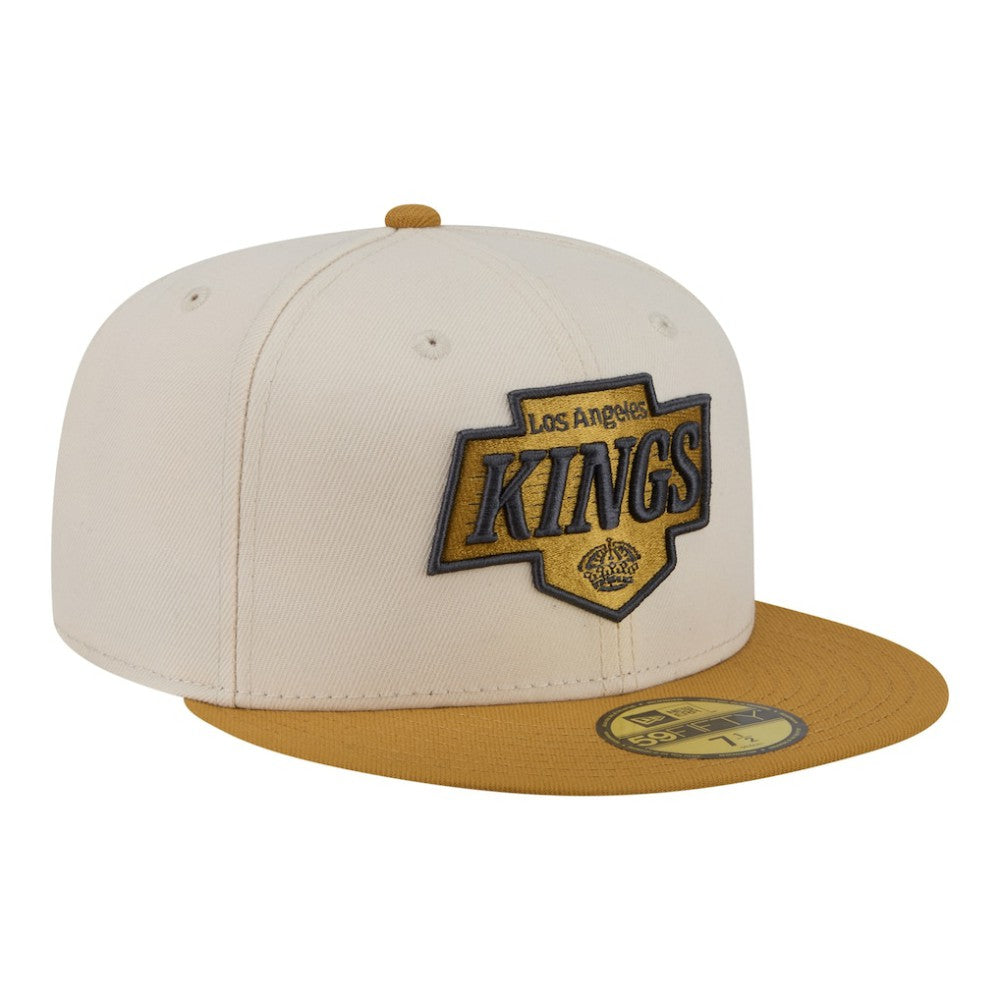 Los Angeles Kings New Era Colorpack Two-Tone 59FIFTY Fitted Hat - Cream/Tan | New Era discount