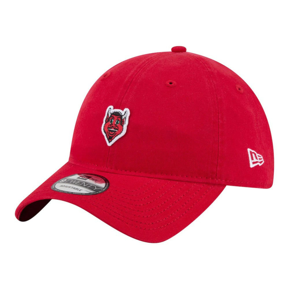 New Jersey Devils New Era Unisex Mascot Patch 9TWENTY Adjustable Hat - Red | New Era Clearance