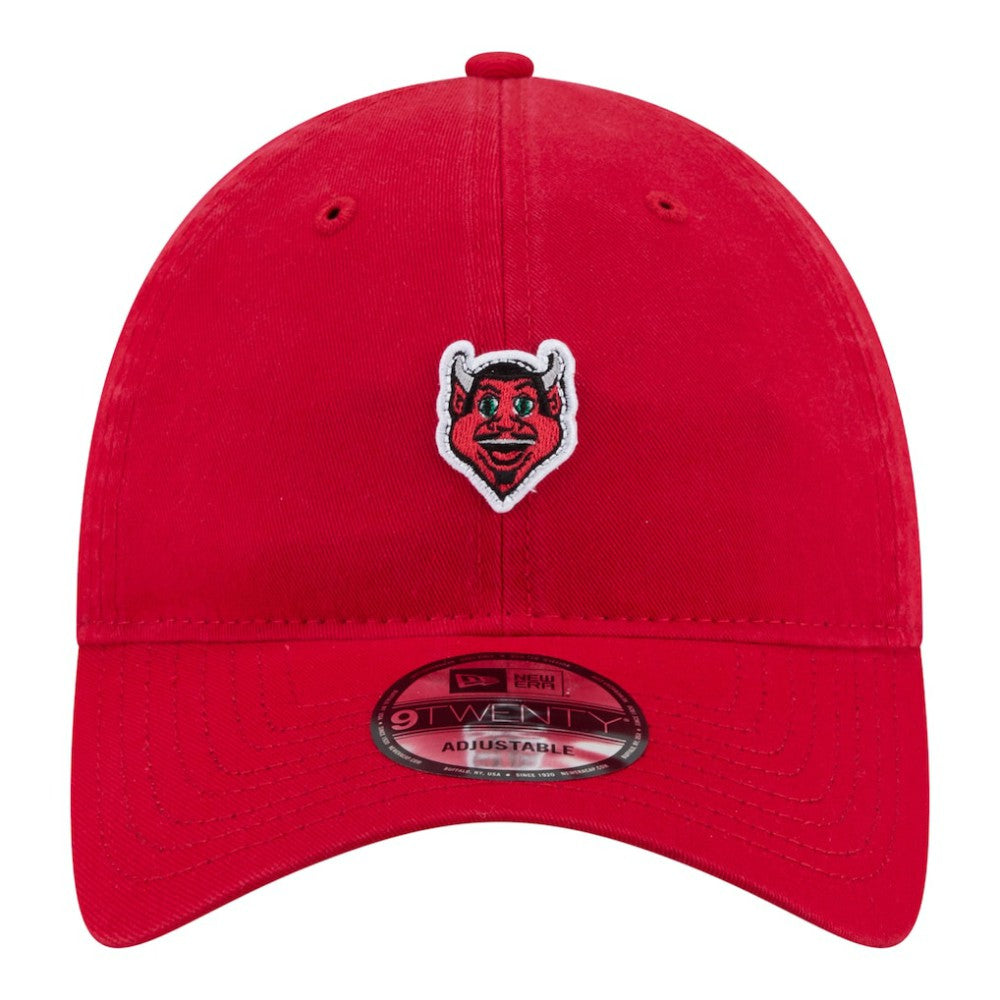 New Jersey Devils New Era Unisex Mascot Patch 9TWENTY Adjustable Hat - Red | New Era Clearance