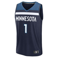Fanatics Terrence Shannon Jr. Minnesota Timberwolves Fast Break Replica Jersey Navy Icon Edition
