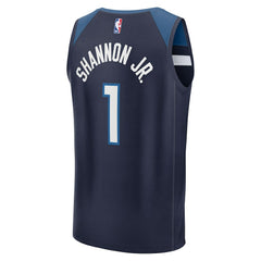 Fanatics Terrence Shannon Jr. Minnesota Timberwolves Fast Break Replica Jersey Navy Icon Edition