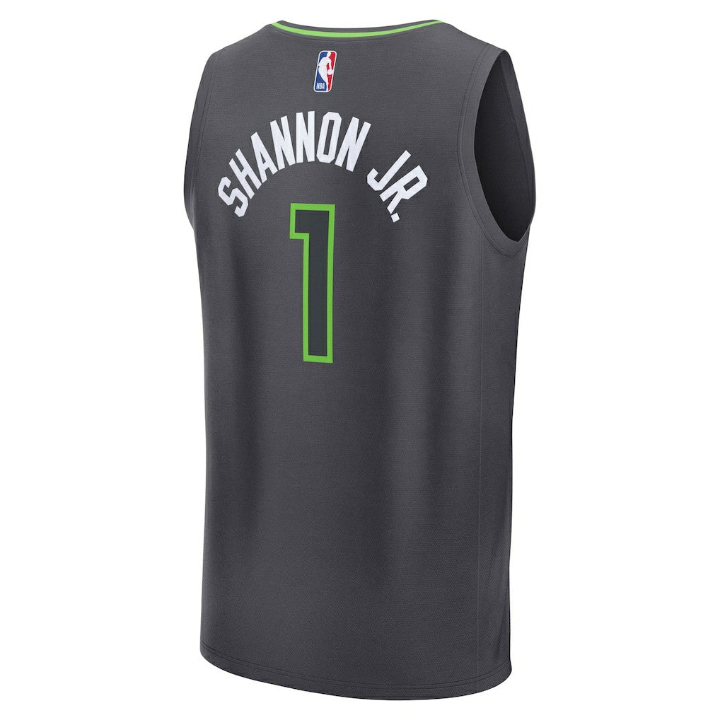 Fanatics Terrence Shannon Jr. Minnesota Timberwolves Fast Break Replica Jersey Statement Edition Anthracite