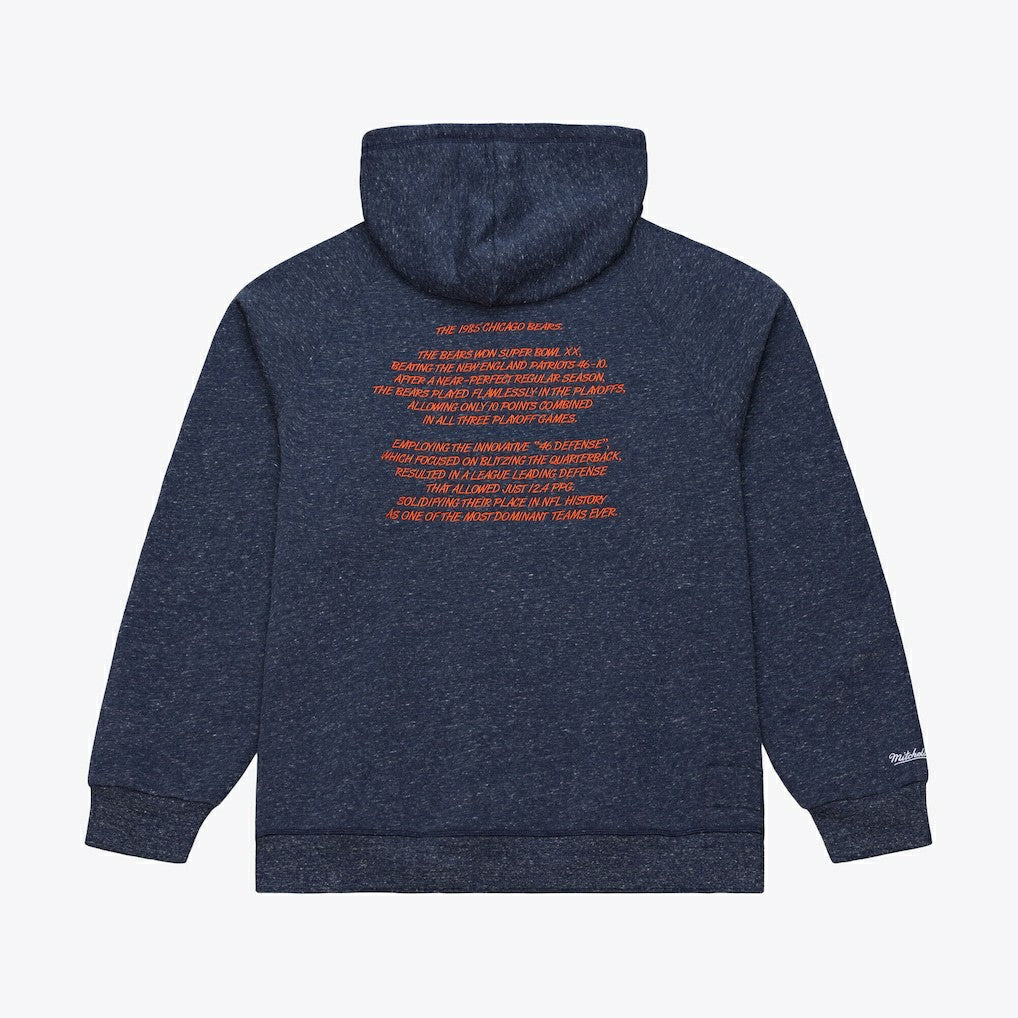 Chicago Bears 1985 Super Bowl Champions Winning Streak Hoodie - Navy - Mitchell & Ness