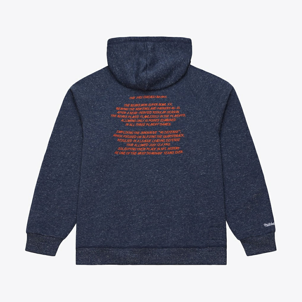 Chicago Bears 1985 Super Bowl Champions Winning Streak Hoodie - Navy - Mitchell & Ness