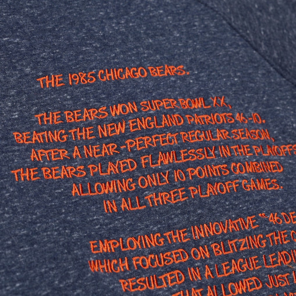 Chicago Bears 1985 Super Bowl Champions Winning Streak Hoodie - Navy - Mitchell & Ness