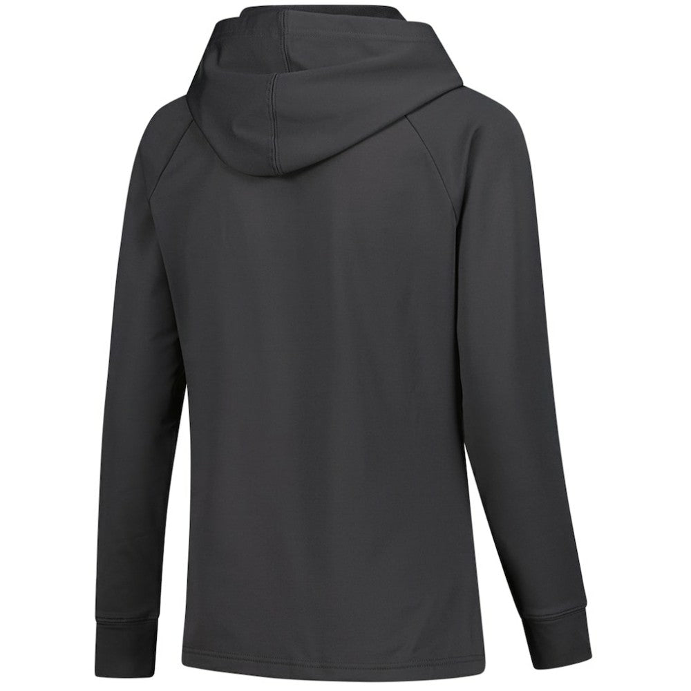 Connor Bedard Chicago Blackhawks Levelwear Women's Impression Name & Number Raglan Hoodie - Charcoal | NHL online