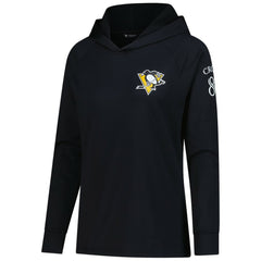 Sidney Crosby Pittsburgh Penguins Levelwear Women's Impression Name & Number Raglan Hoodie - Black | NHL near me