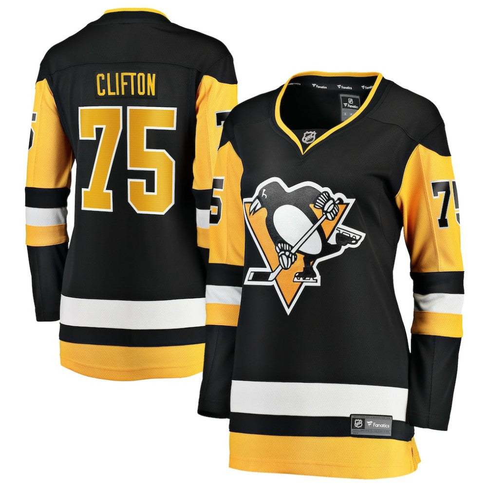 Connor Clifton Pittsburgh Penguins Fanatics Women's Home Breakaway Jersey - Black | Fanatics near me