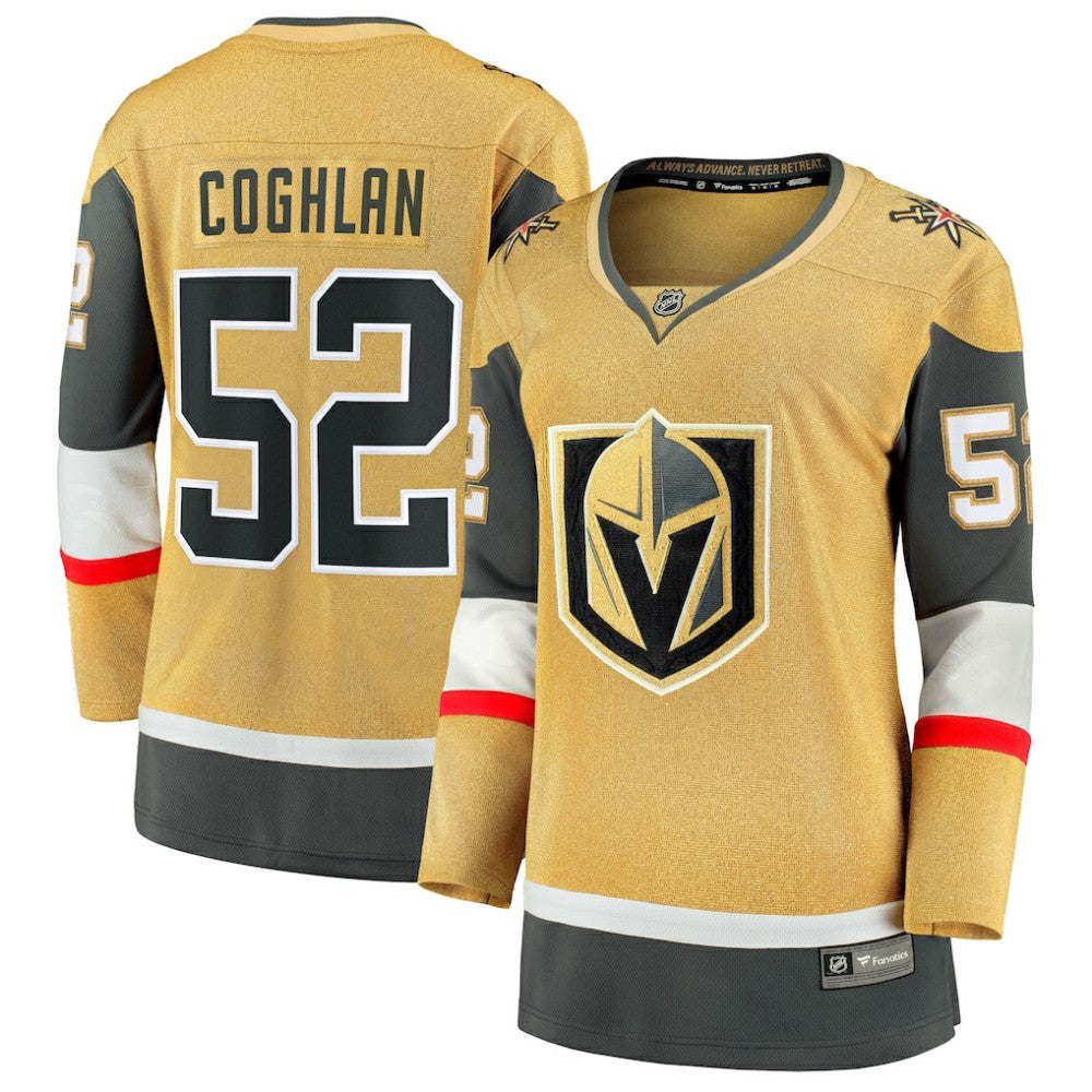 Dylan Coghlan Vegas Golden Knights Fanatics Women's Home Breakaway Jersey - Gold | Fanatics Lifestyle