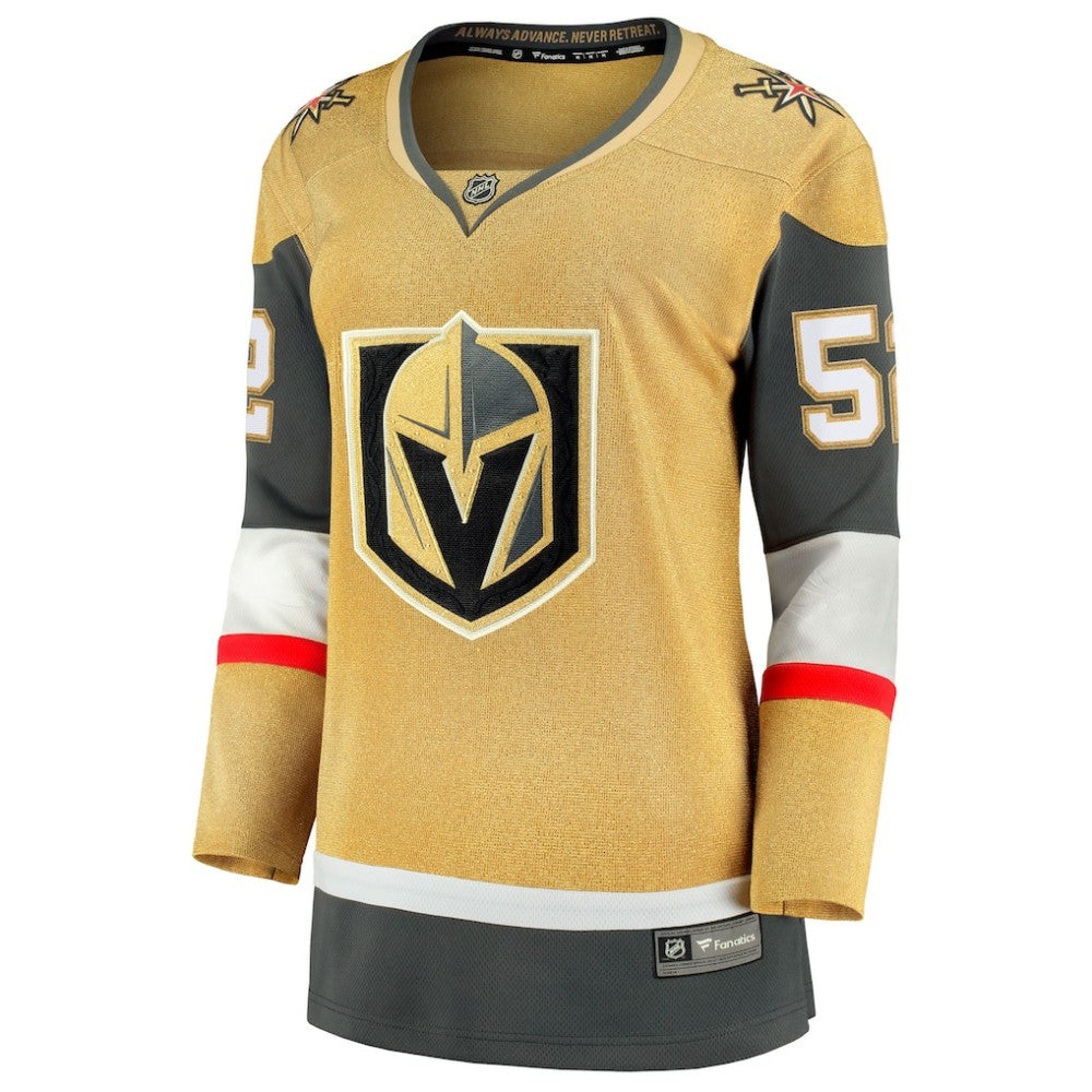 Dylan Coghlan Vegas Golden Knights Fanatics Women's Home Breakaway Jersey - Gold | Fanatics Lifestyle