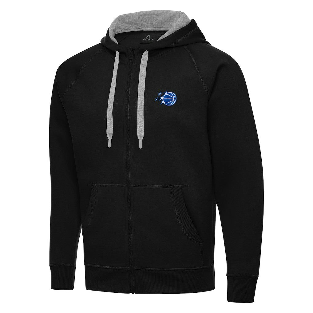 Orlando Magic Antigua New Logo Victory Full-Zip Hooded Sweatshirt Black