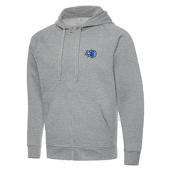 Orlando Magic Antigua New Logo Victory Full-Zip Hooded Sweatshirt Heather Gray
