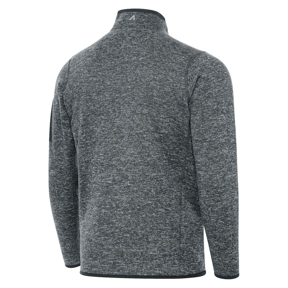 Orlando Magic Antigua New Logo Fortune Quarter-Zip Pullover Jacket Heather Gray