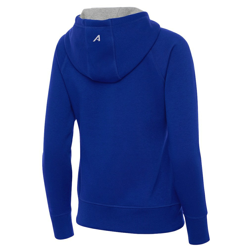 Orlando Magic Antigua Women's New Logo Victory Full-Zip Hooded Sweatshirt Royal