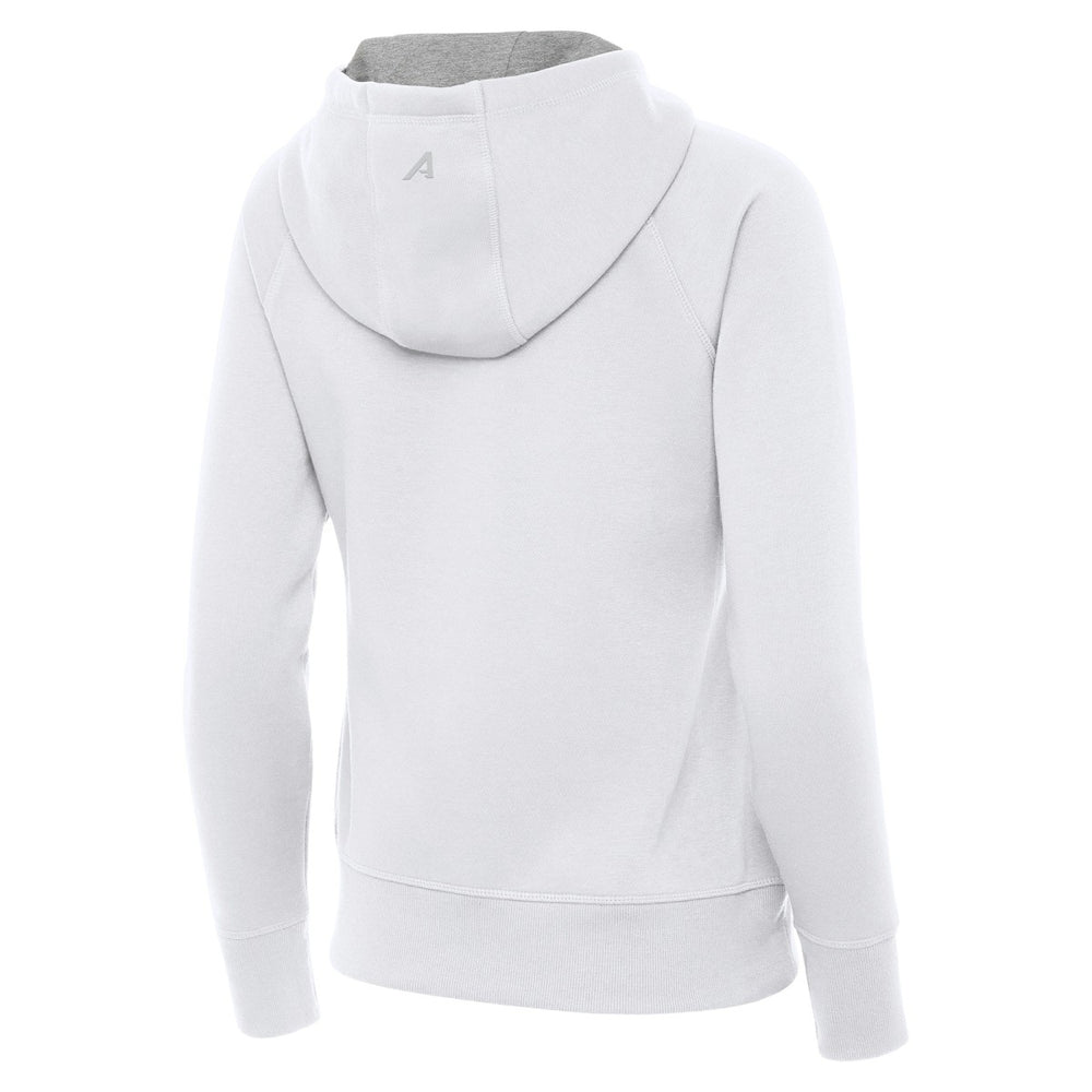 Orlando Magic Antigua Women's New Logo Victory Full-Zip Hooded Sweatshirt White