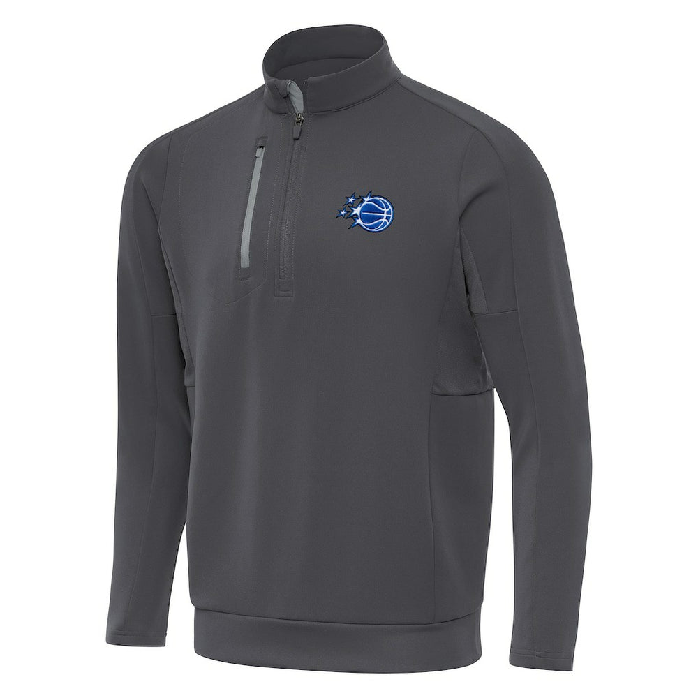New Era Orlando Magic Antigua New Logo Generation Quarter-Zip Pullover Top Pewter