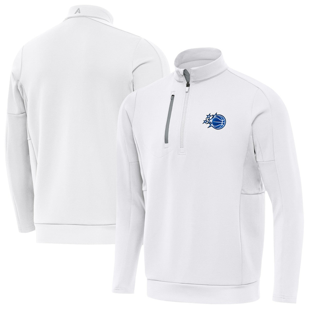 New Era Orlando Magic Antigua New Logo Generation Quarter-Zip Pullover Top White