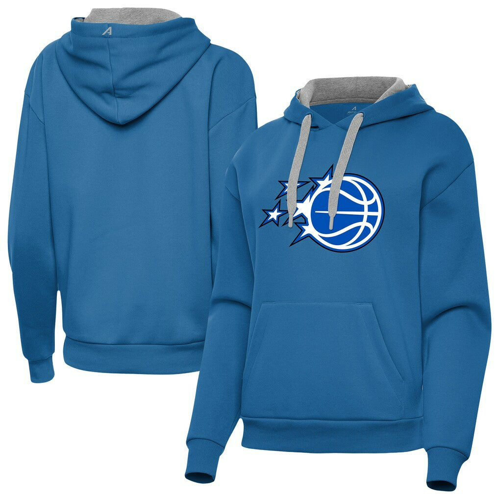 Orlando Magic Antigua Women's New Logo Victory Pullover Hoodie Blue