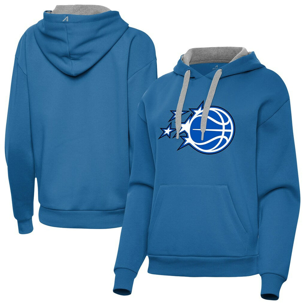 Orlando Magic Antigua Women's New Logo Victory Pullover Hoodie Blue