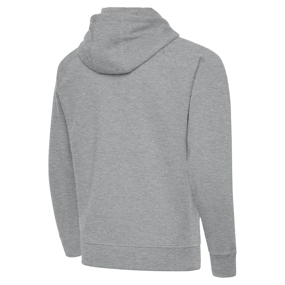 Orlando Magic Antigua New Logo Tall Victory Full-Zip Hooded Sweatshirt Heather Gray