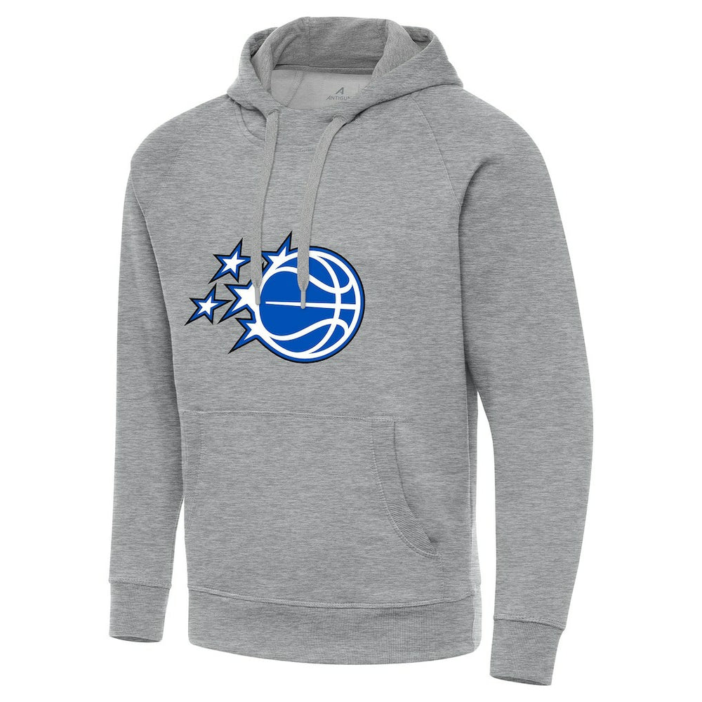 Orlando Magic Antigua New Logo Tall Victory Pullover Hoodie Heather Gray