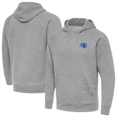 Orlando Magic Antigua New Logo Tall Victory Pullover Hoodie Heather Gray
